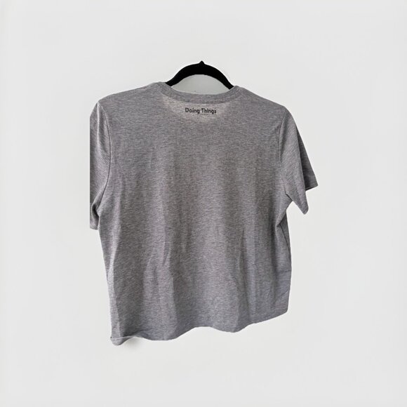 Outdoor Voices Gray Women’s Soft Crop Top Size S - Picture 2 of 4